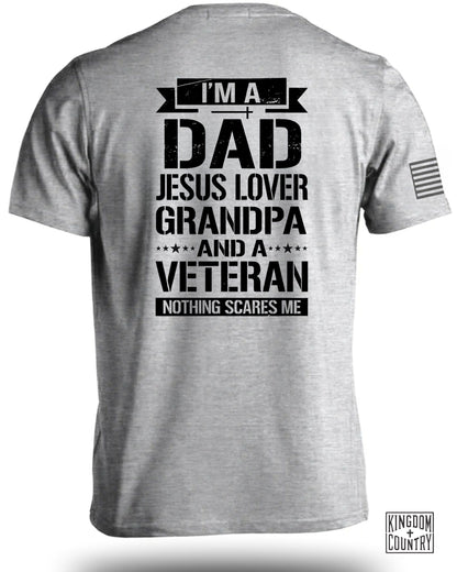 I'm A Dad Jesus Lover Grandpa Veteran Graphic Shirt product