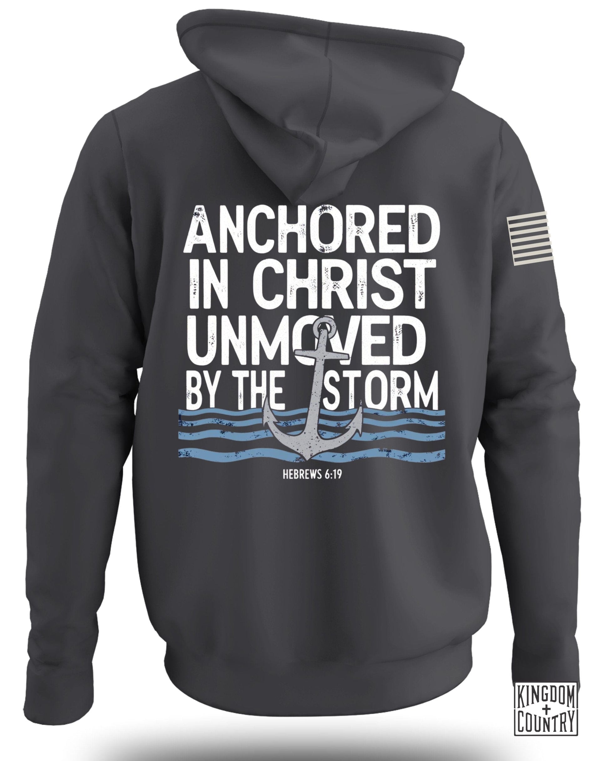 Anchored in Christ Unmoved by the Storm hoodie product