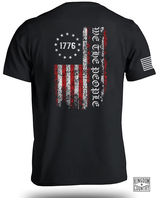 We The People 1776 USA Flag Printed T-Shirt Product