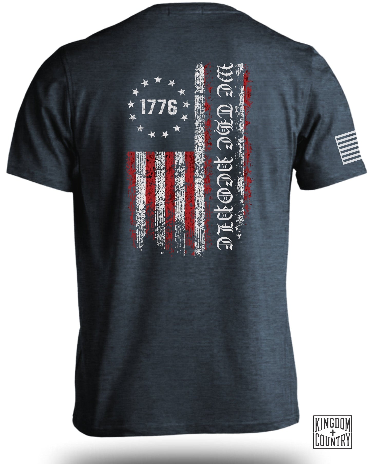 Patriotic 1776 We The People Flag Graphic Tshirt product