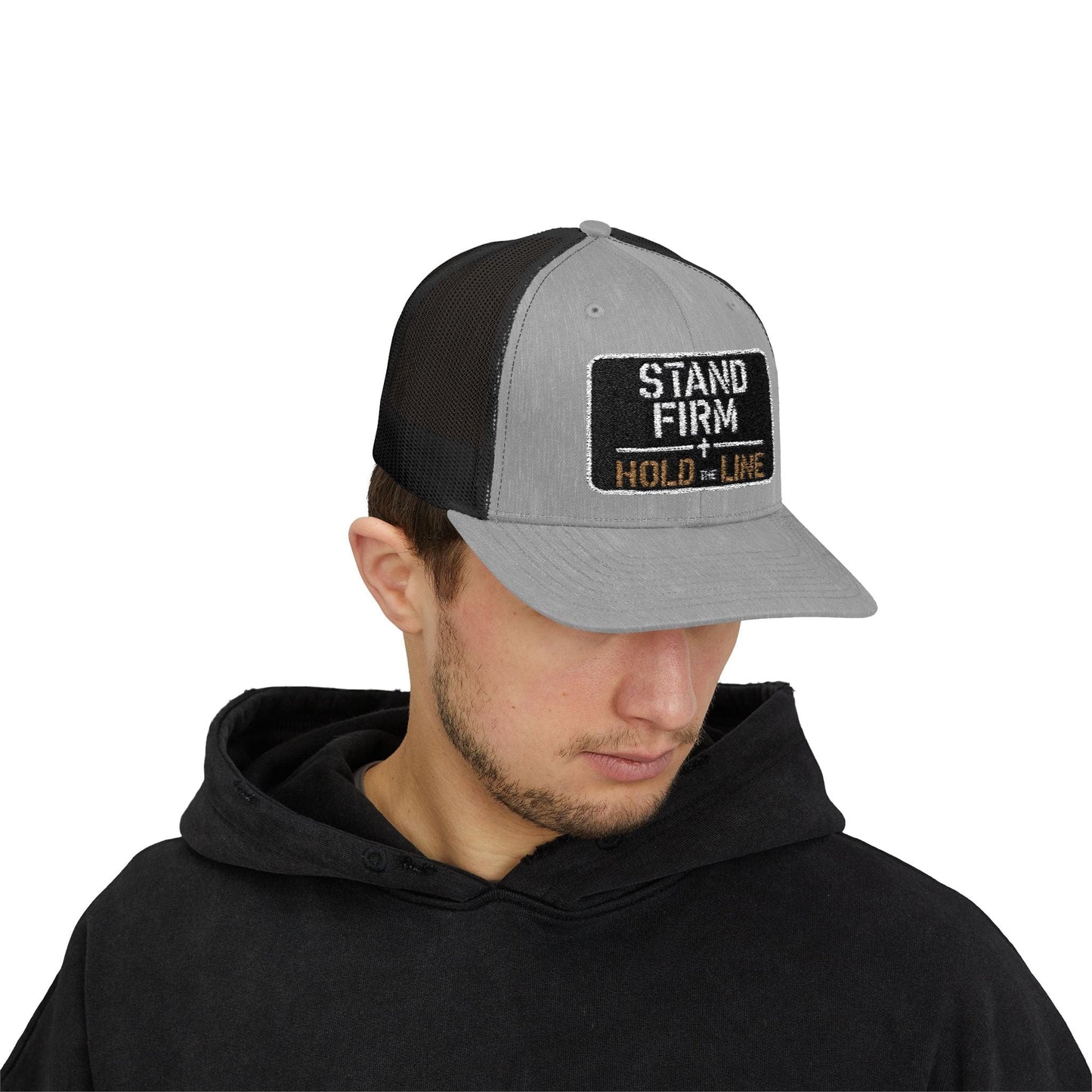 Stand Firm Hold The Line Snapback Trucker Cap
