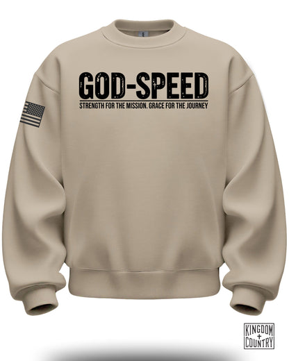 GOD-SPEED Strength for the Mission Grace Journey sweatshirt