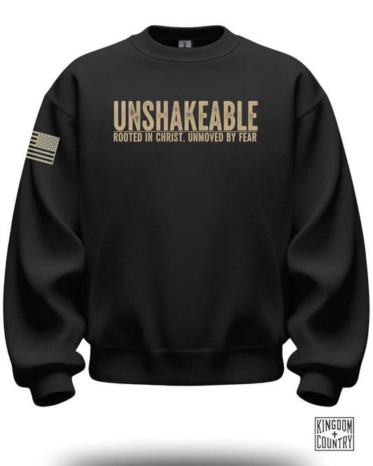 Unshakeable Rooted in Christ Unmoved by Fear sweatshirt