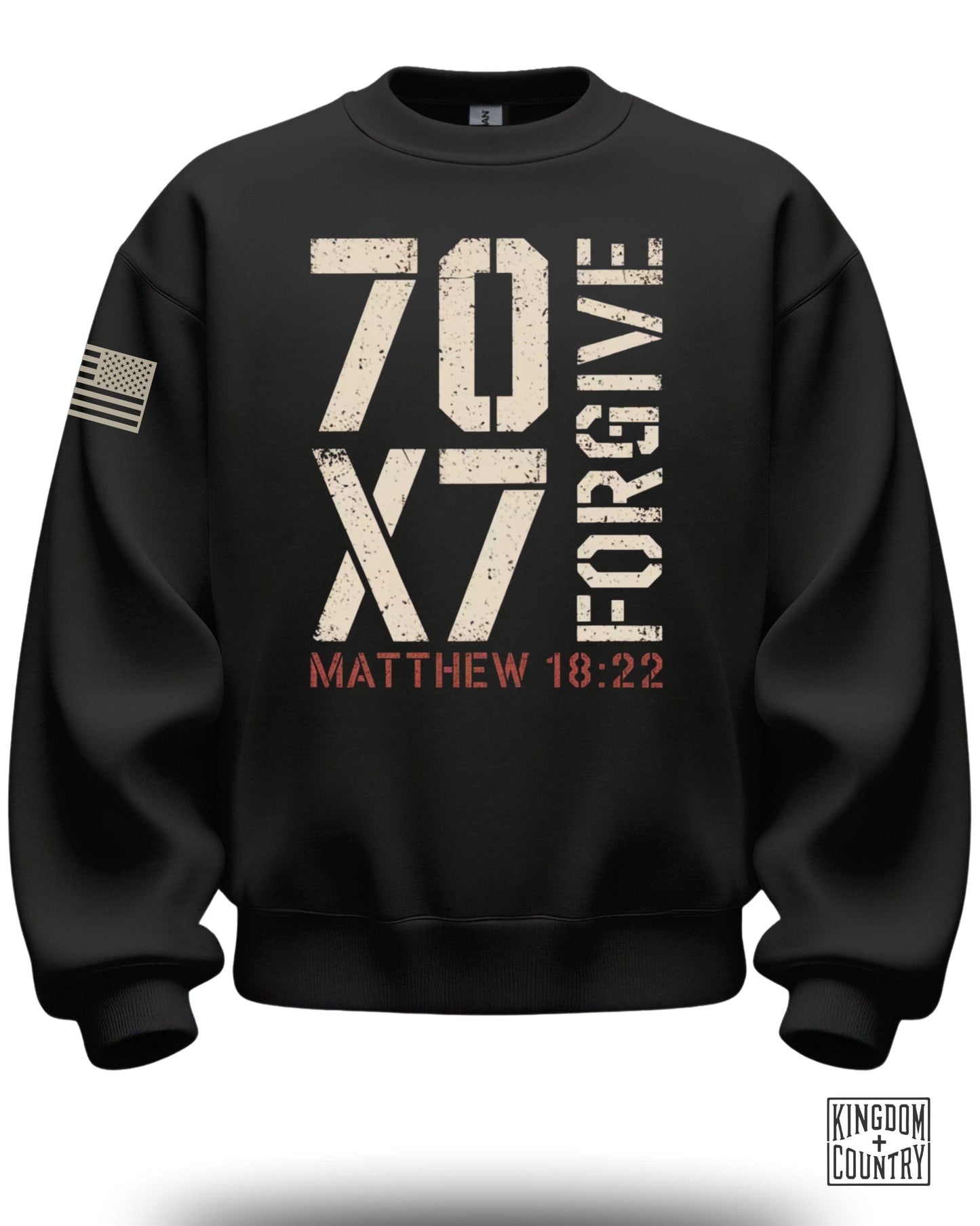 70x7 Forgive Matthew 18:22 Graphic Sweatshirt