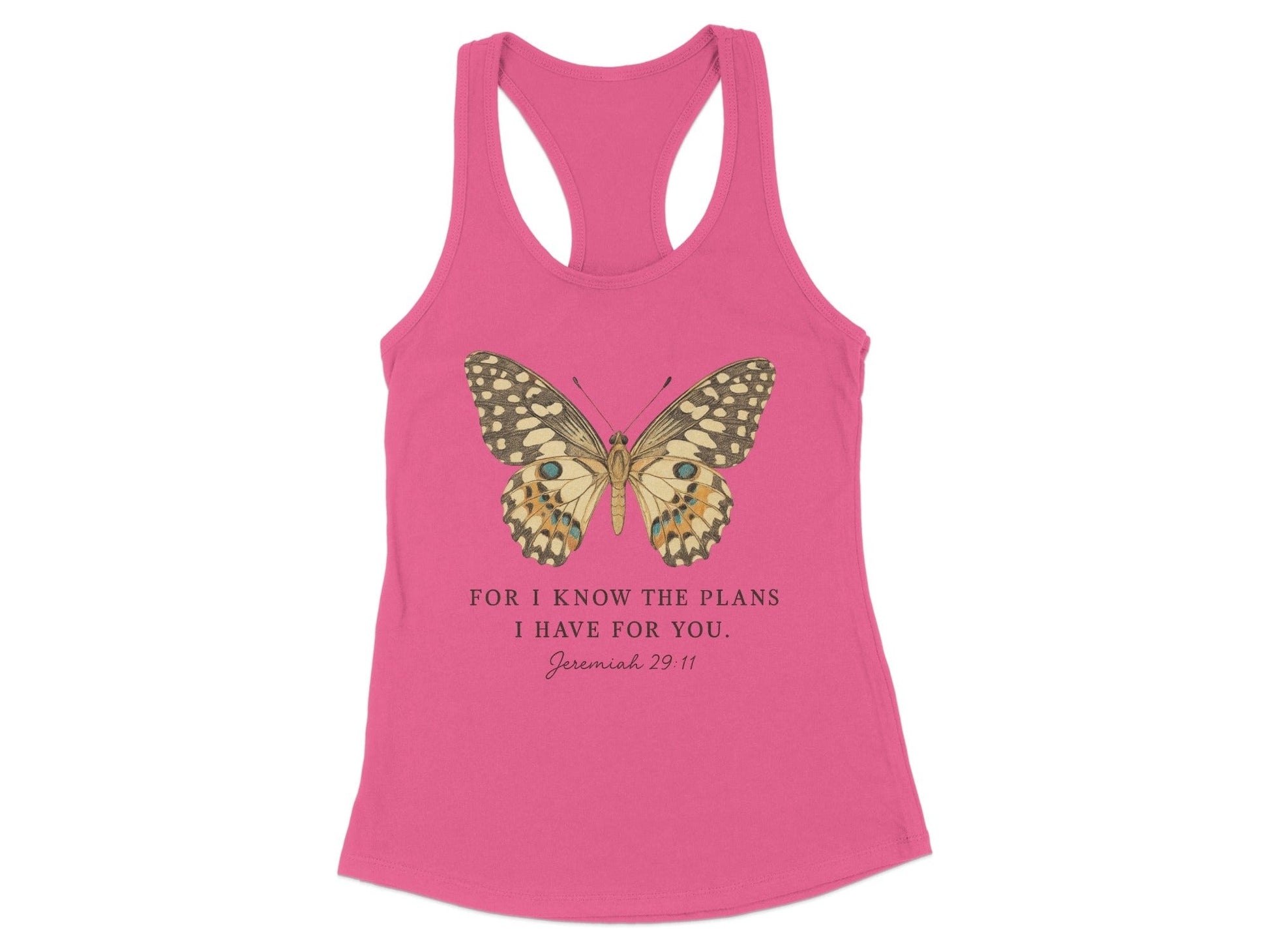 Inspirational Butterfly Jeremiah 29:11 Tank Top product