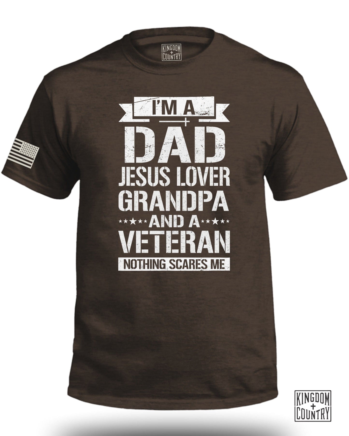 I'm a Dad Jesus Lover Grandpa Veteran T-shirt product