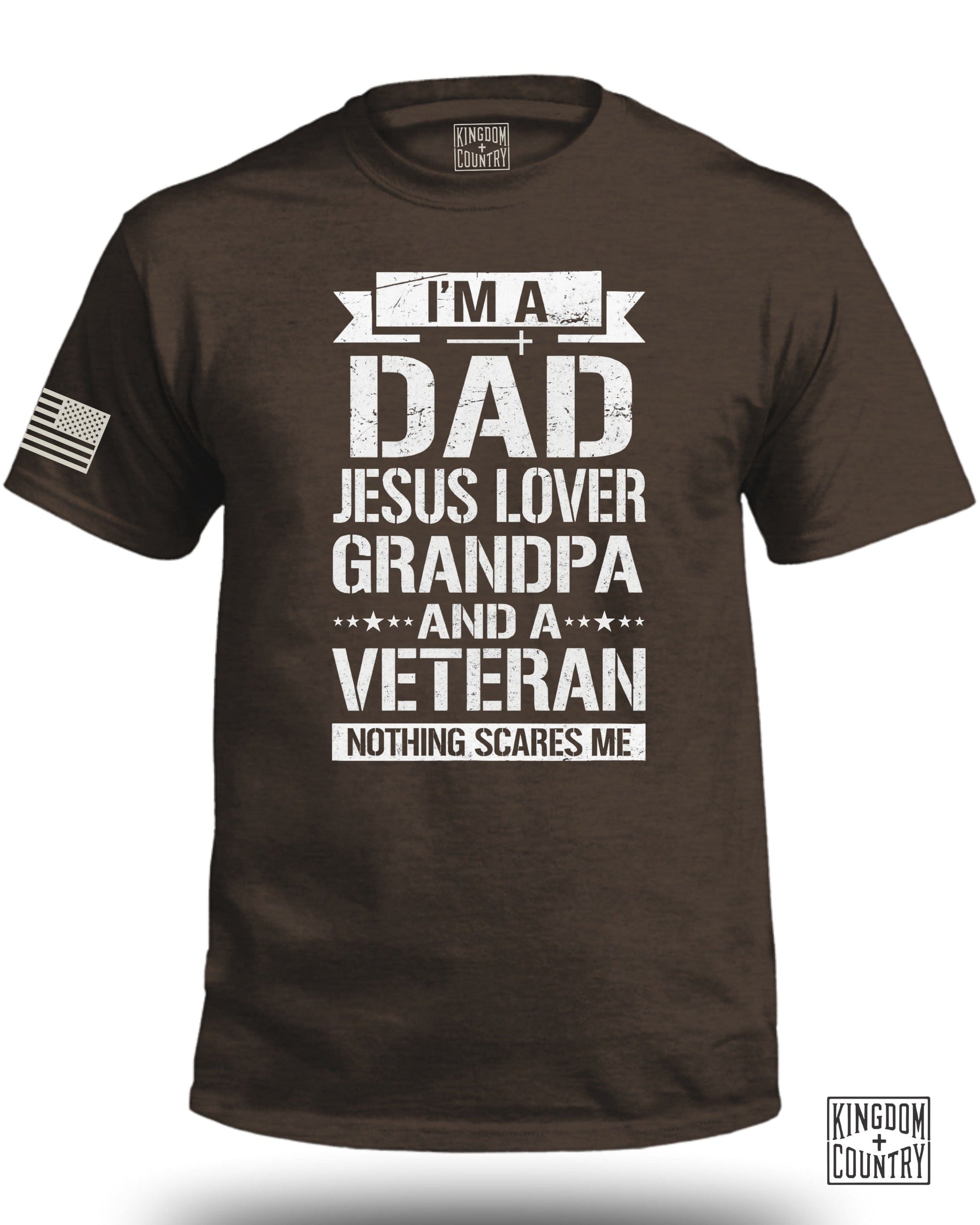 I'm a Dad Jesus Lover Grandpa Veteran T-shirt product