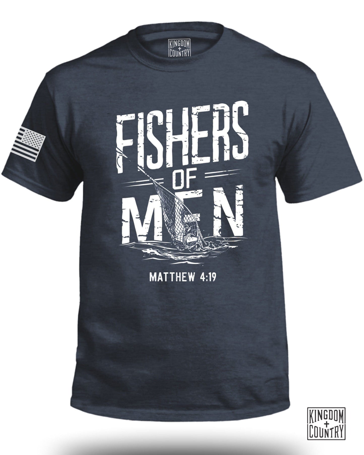 Fishers of Men Matthew 4:19 Graphic T-Shirt product