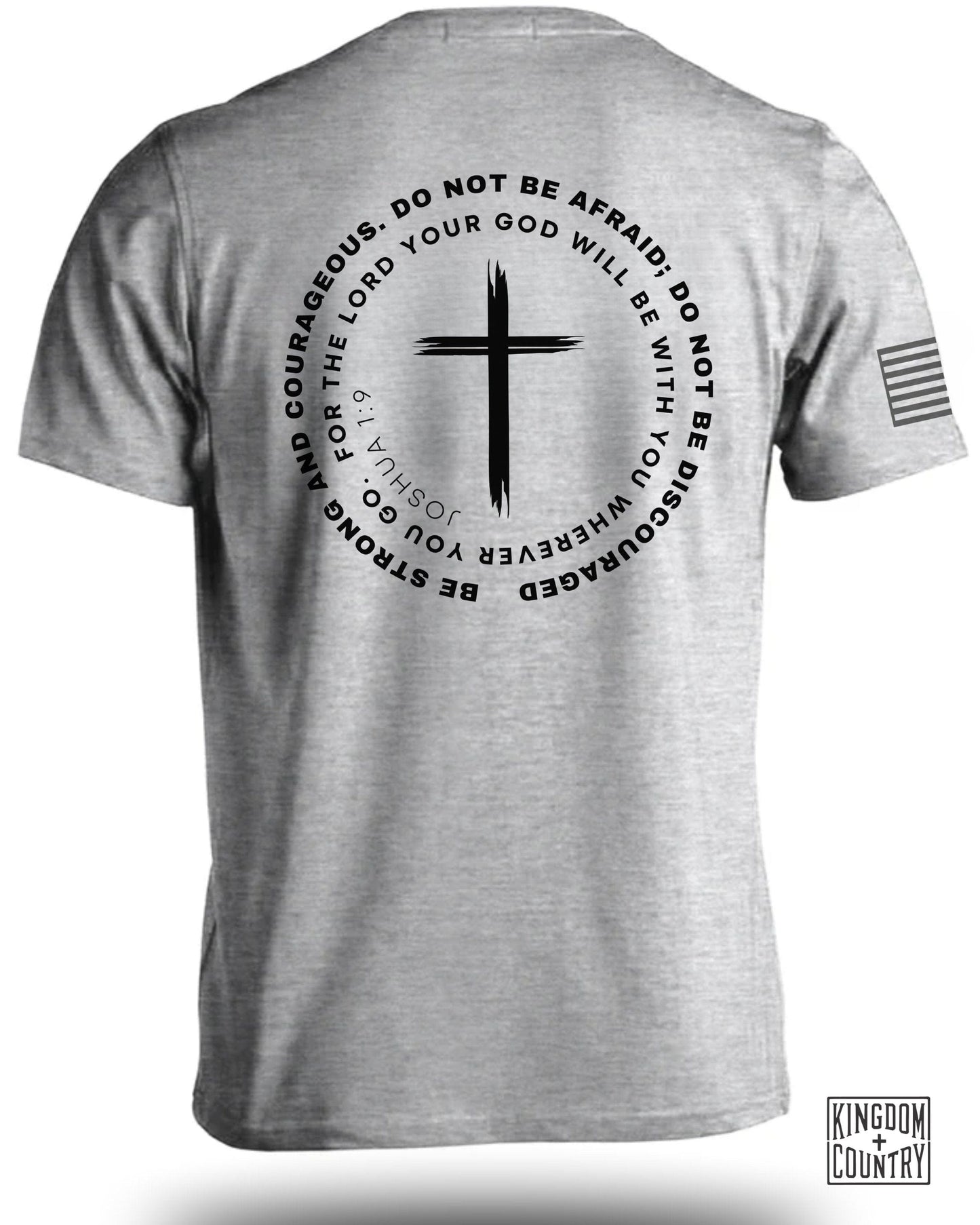 Be Strong and Courageous with Cross Graphic product