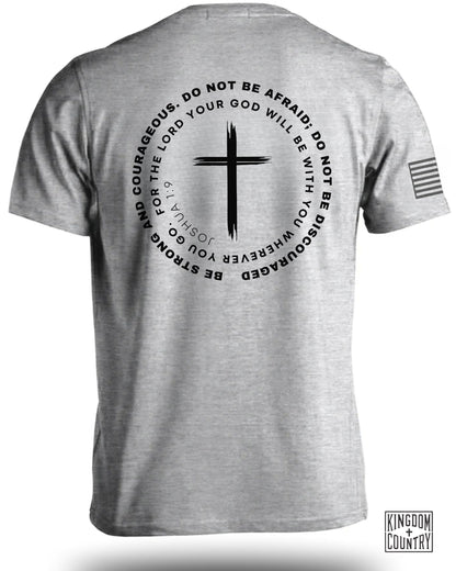 Be Strong and Courageous with Cross Graphic product