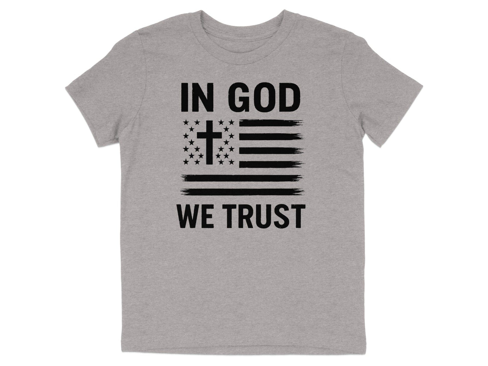 In God We Trust Flag Cross T-Shirt design