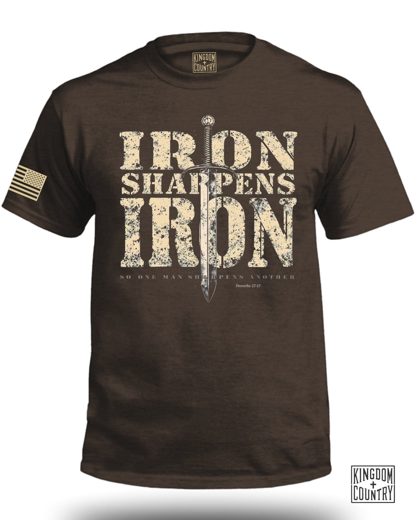 Iron Sharpens Iron Proverbs T-Shirt product