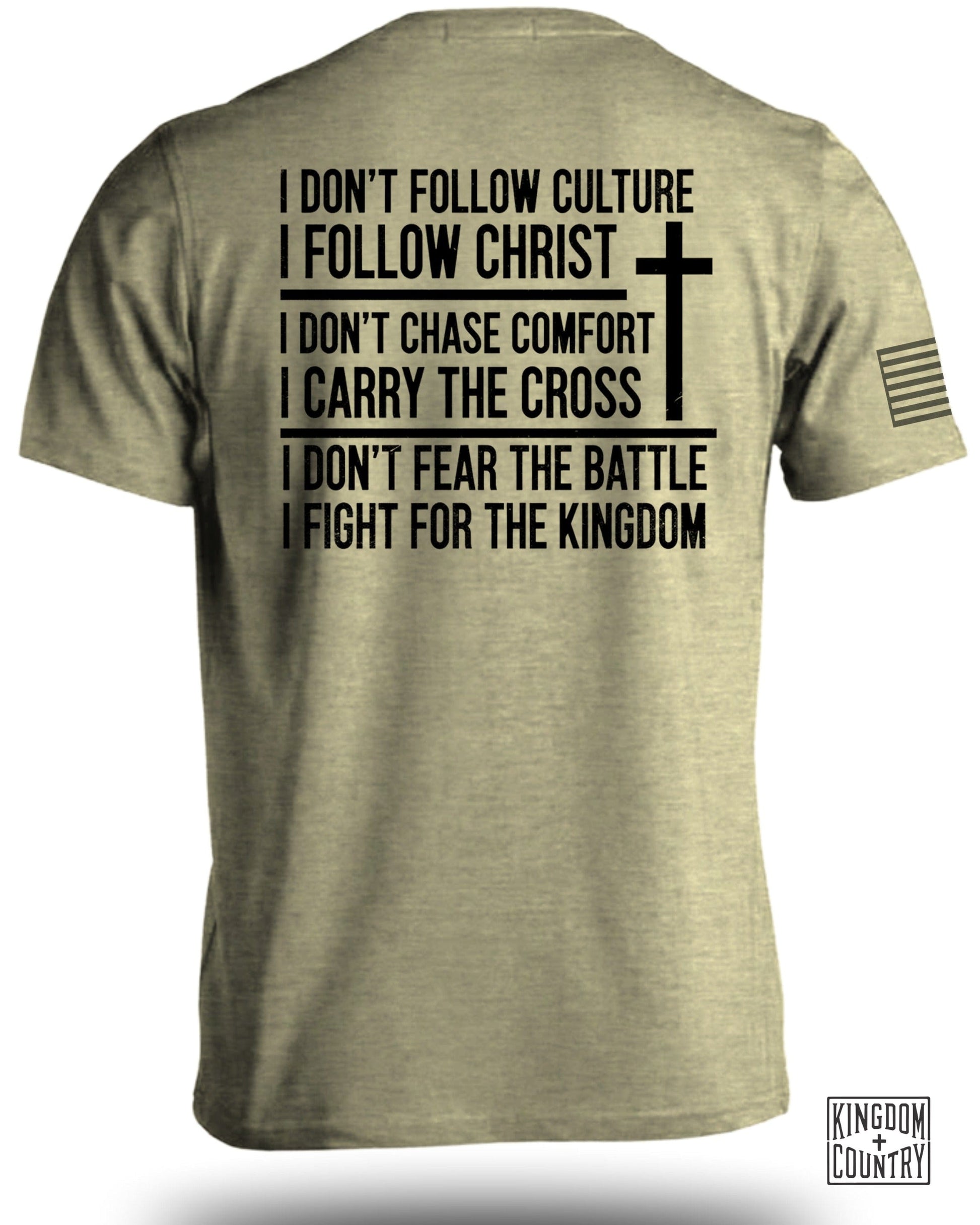 I Don't Follow Culture I Follow Christ Statement Shirt product type