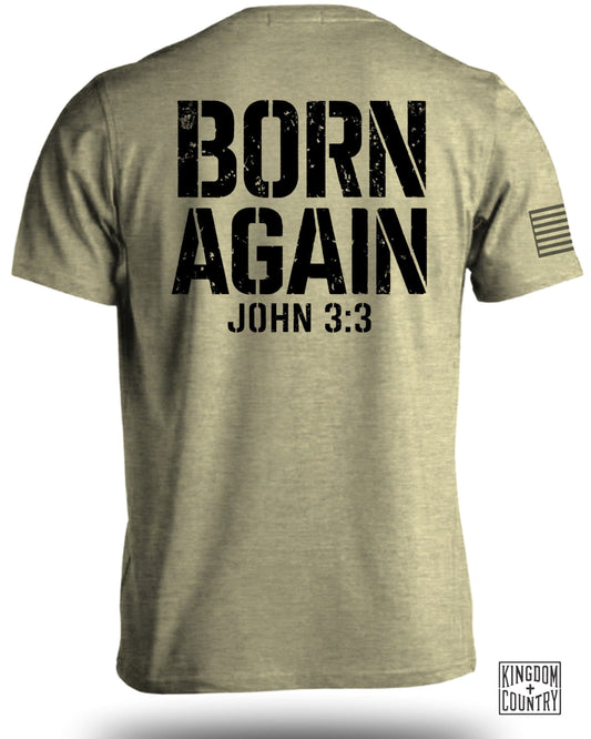 Born Again John 3:3 Graphic Statement T-shirt product