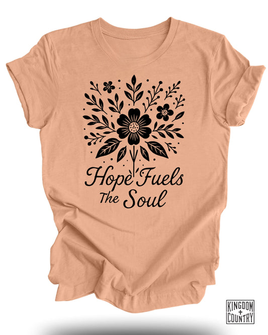 Hope Fuels the Soul Floral Graphic T-shirt product type