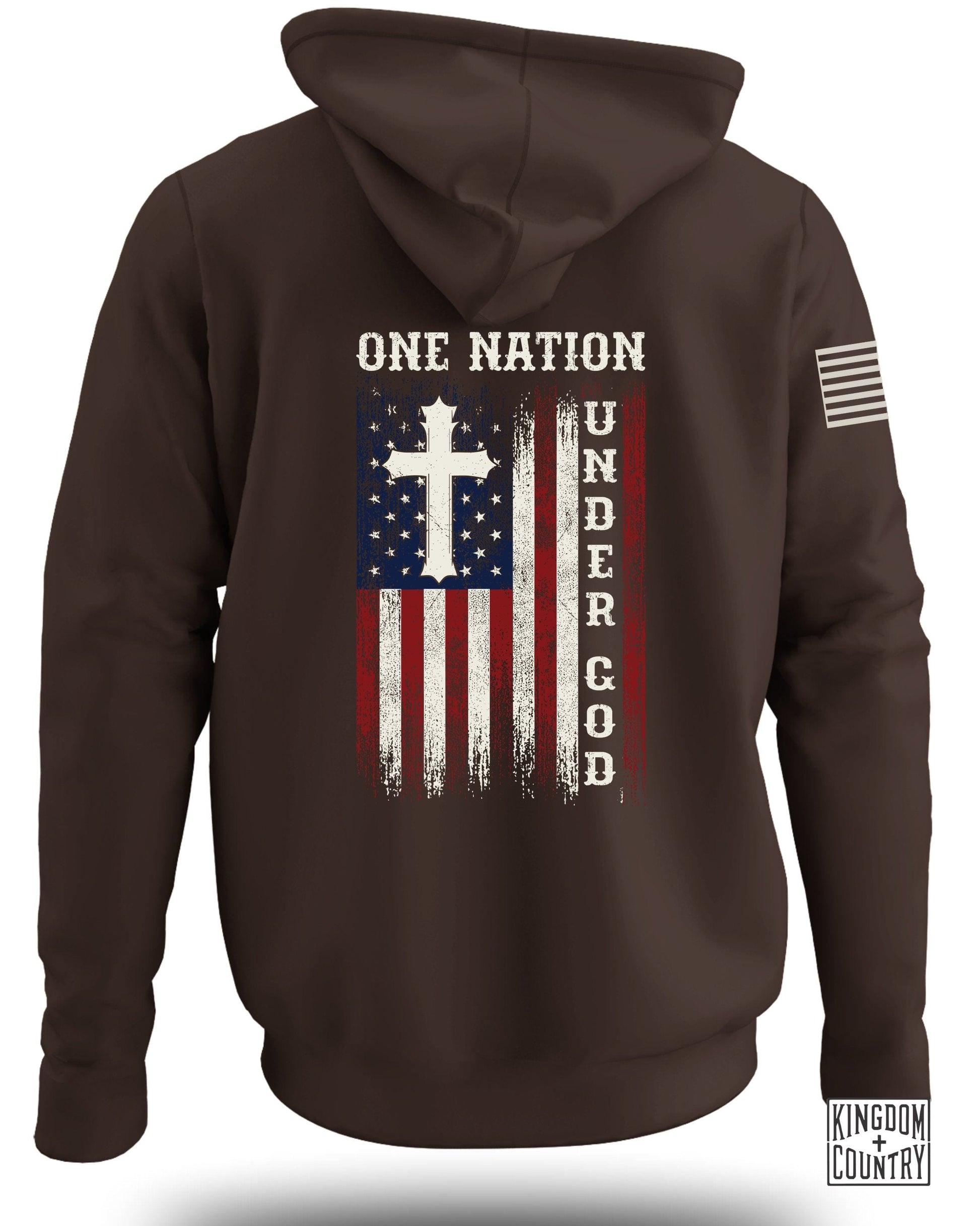 One Nation Under God American Flag Hoodie product type