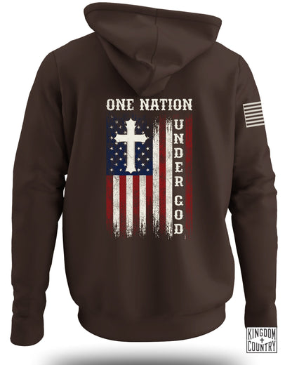 One Nation Under God American Flag Hoodie product type