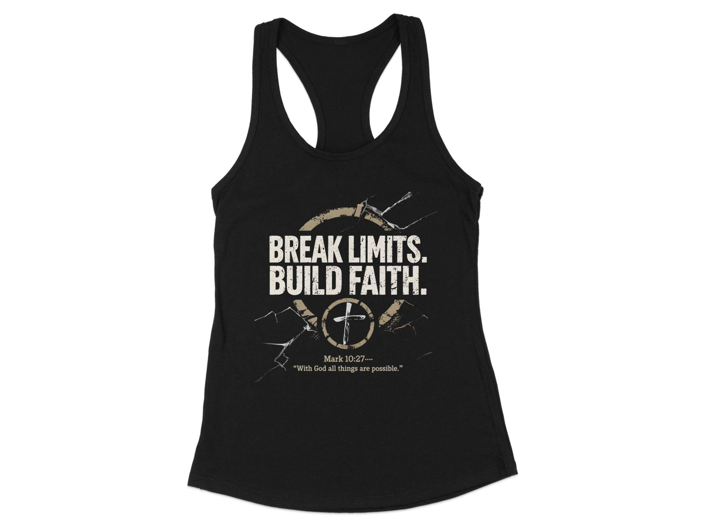 Break Limits Build Faith Motivational Tank Top Product