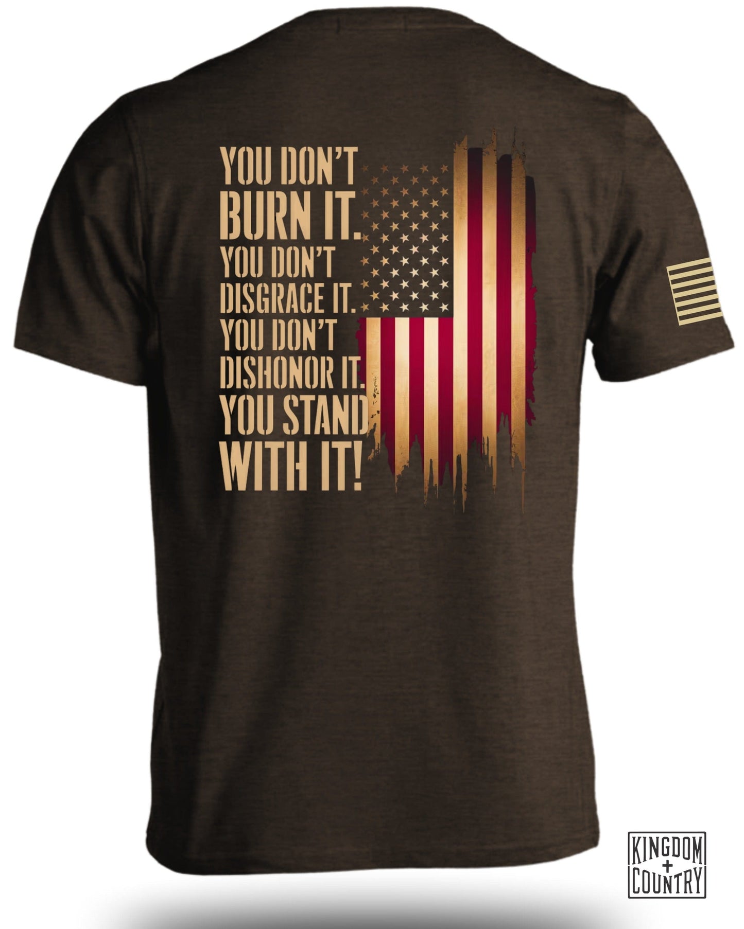 American Flag You Stand With It Graphic Shirt product