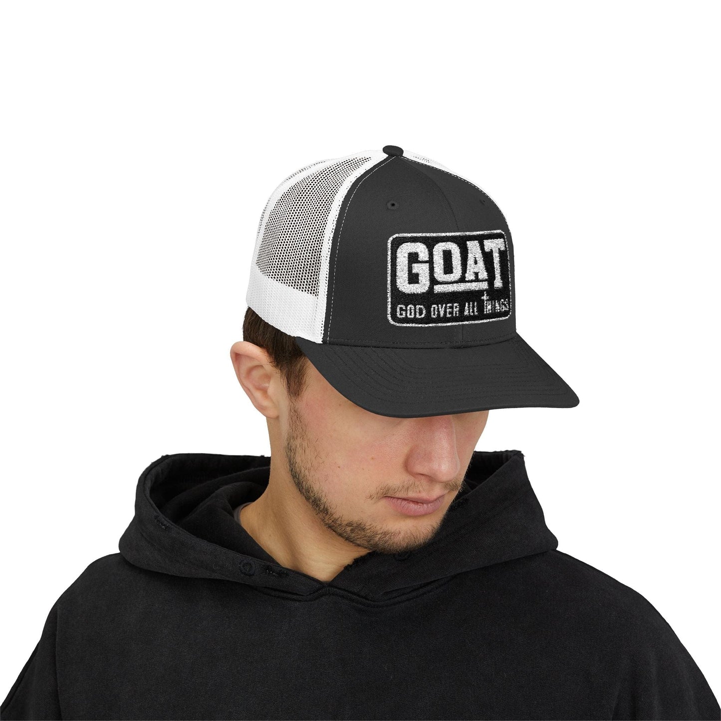 GOAT-God Over All Things Snapback Trucker Cap