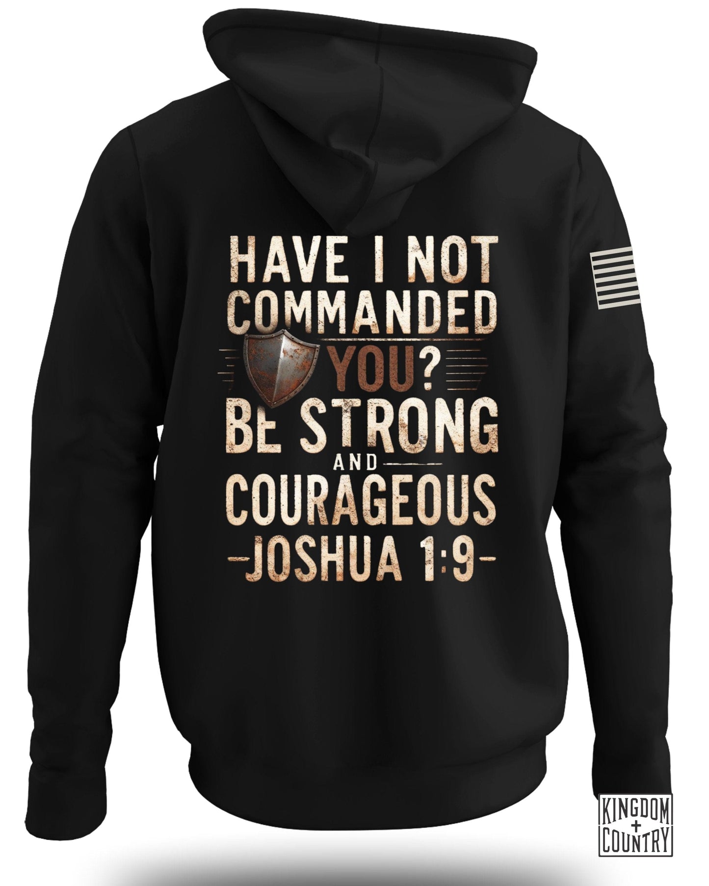 Inspirational Be Strong Joshua 1:9 Hoodie product