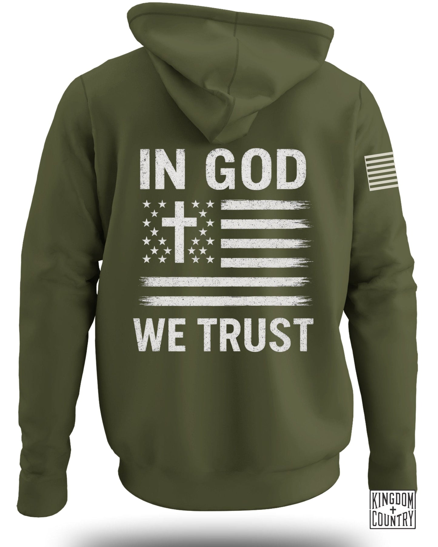 In God We Trust American Flag Graphic Hoodie product type