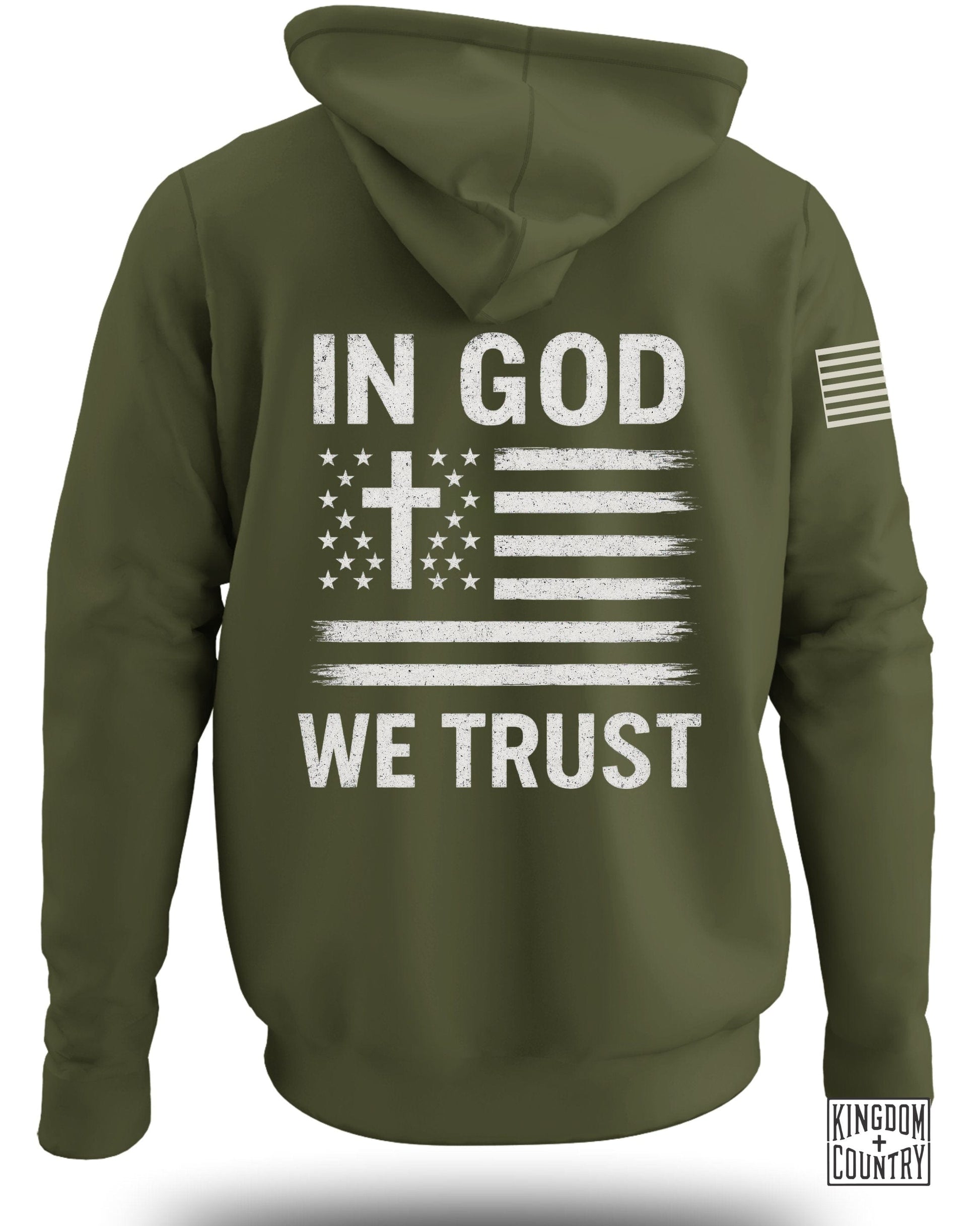 In God We Trust American Flag Graphic Hoodie product type