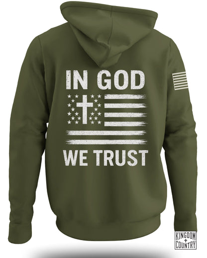 In God We Trust American Flag Graphic Hoodie product type