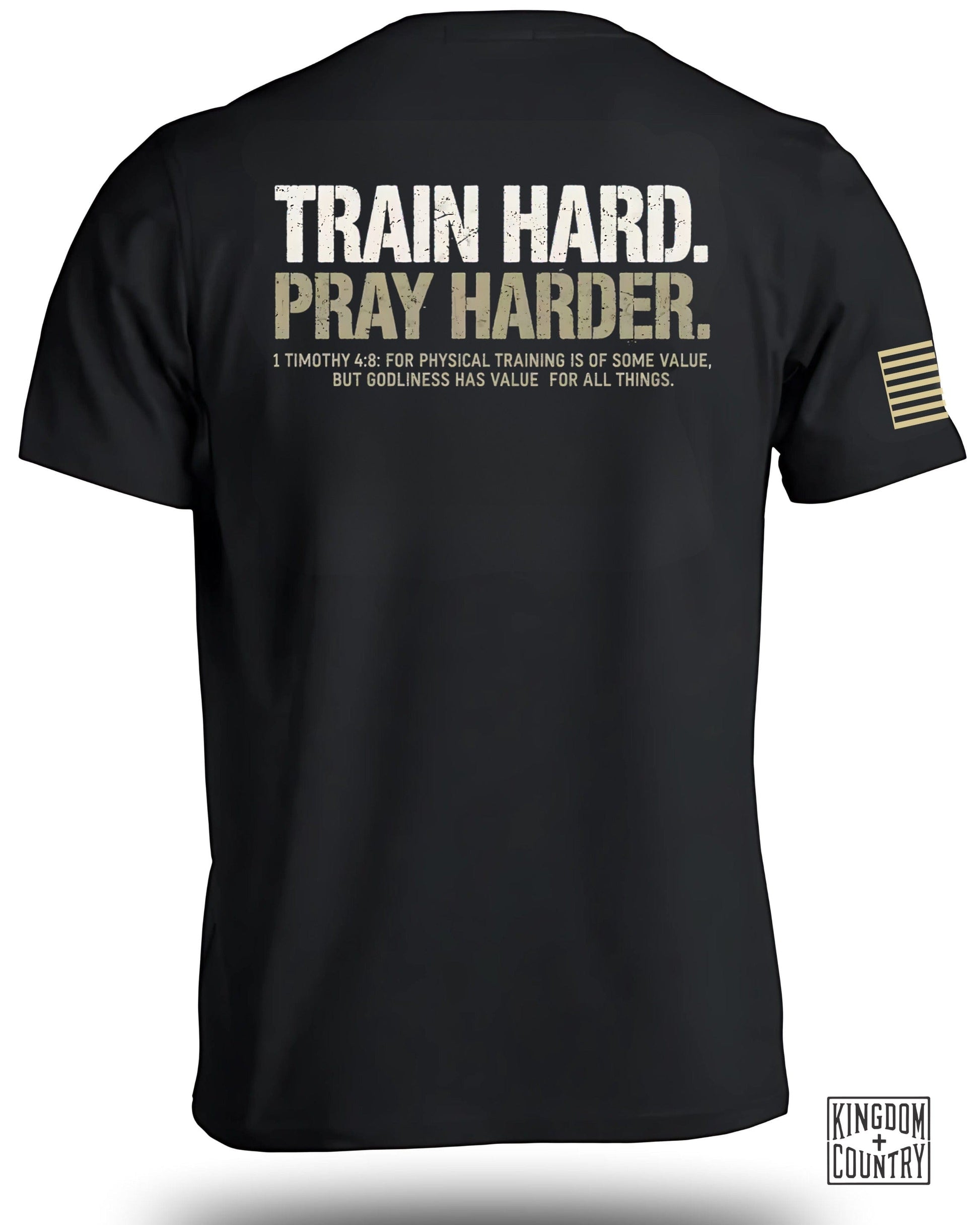 Train Hard Pray Harder Graphic T-shirt product type
