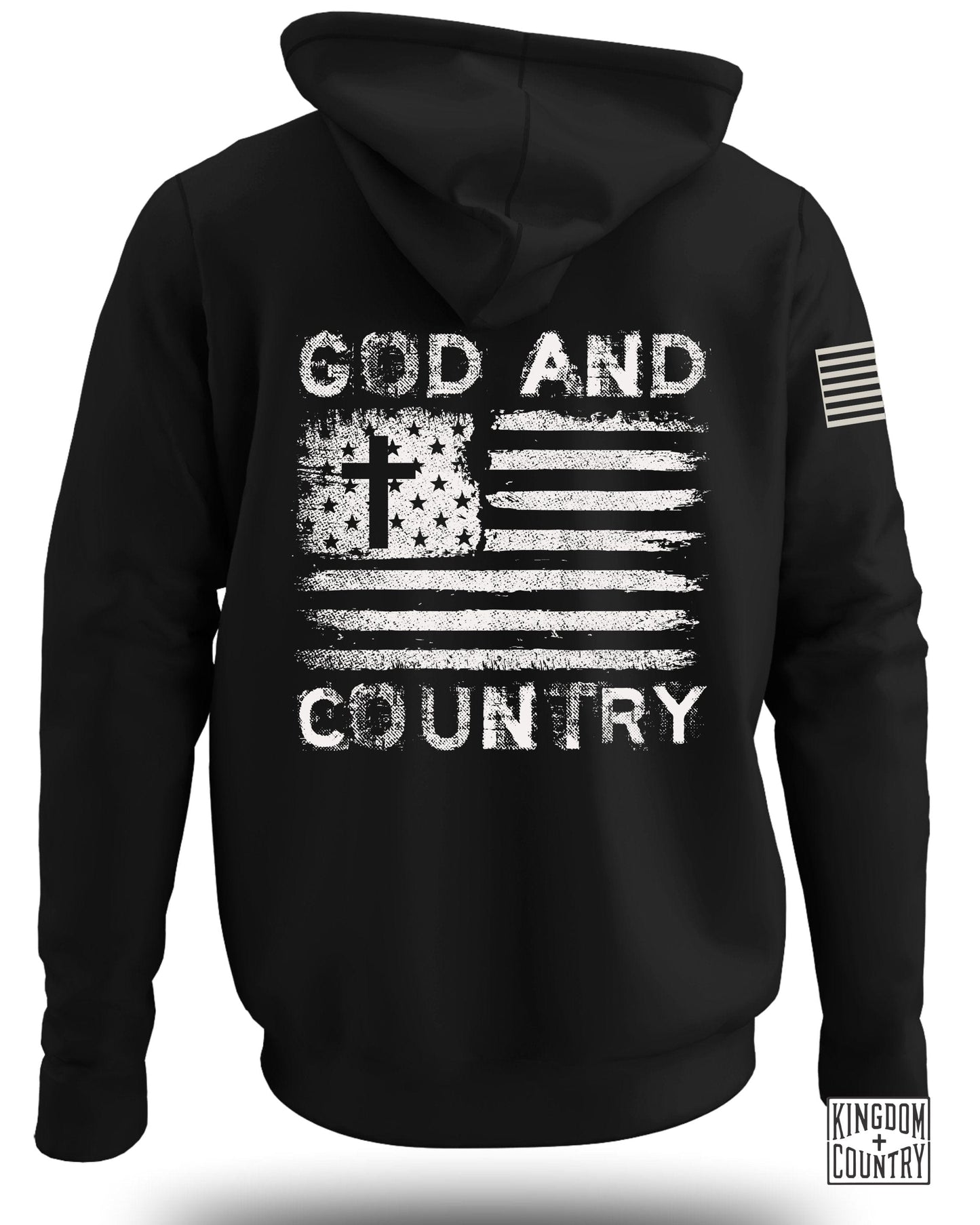 God and Country American Flag Hoodie product