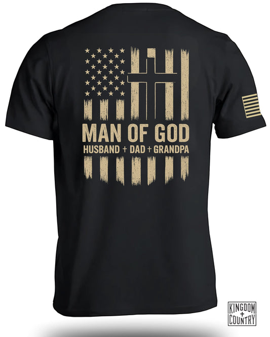 Man of God Husband Dad Grandpa T-Shirt product type