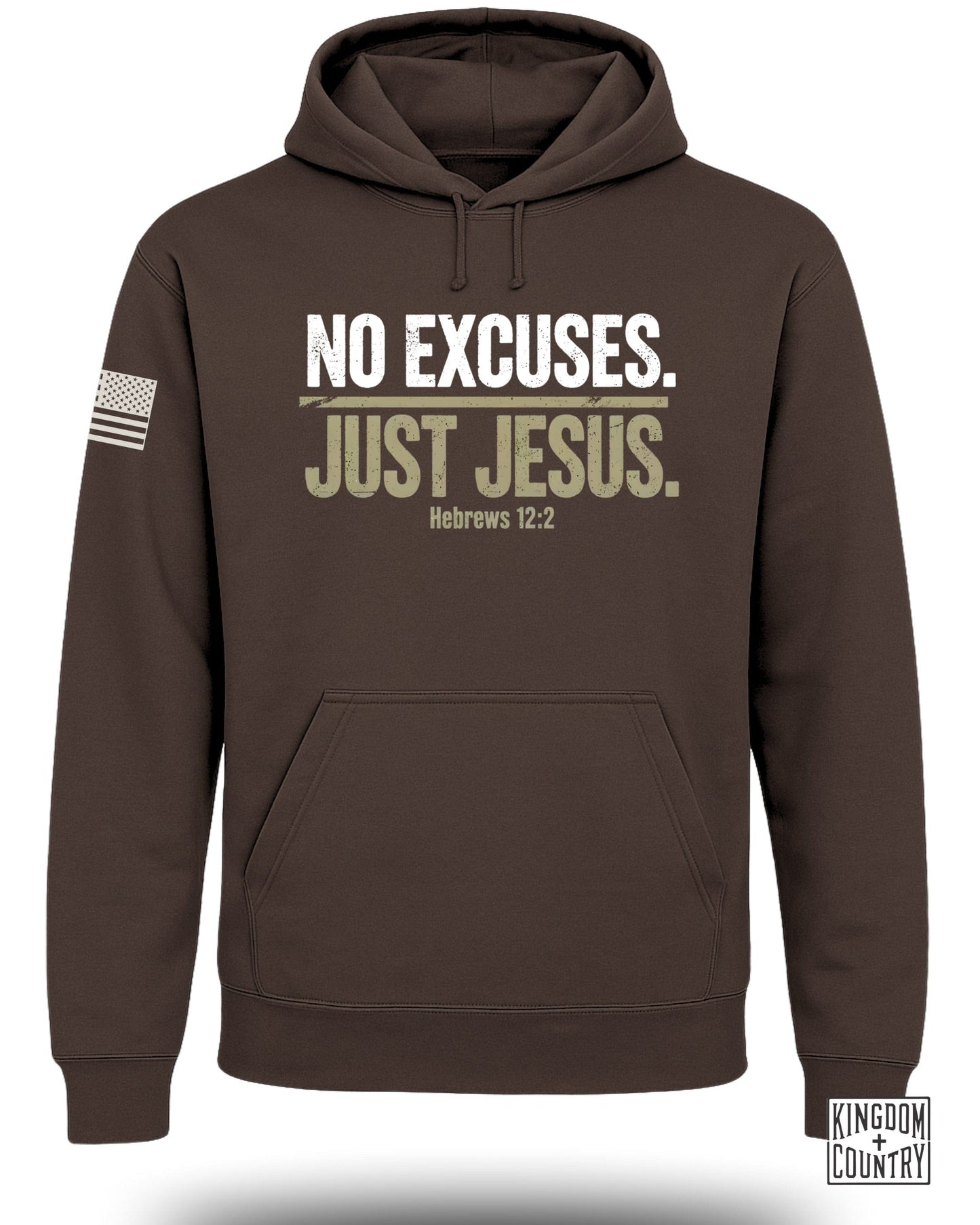 No Excuses Just Jesus Hebrews 12:2 Hoodie product
