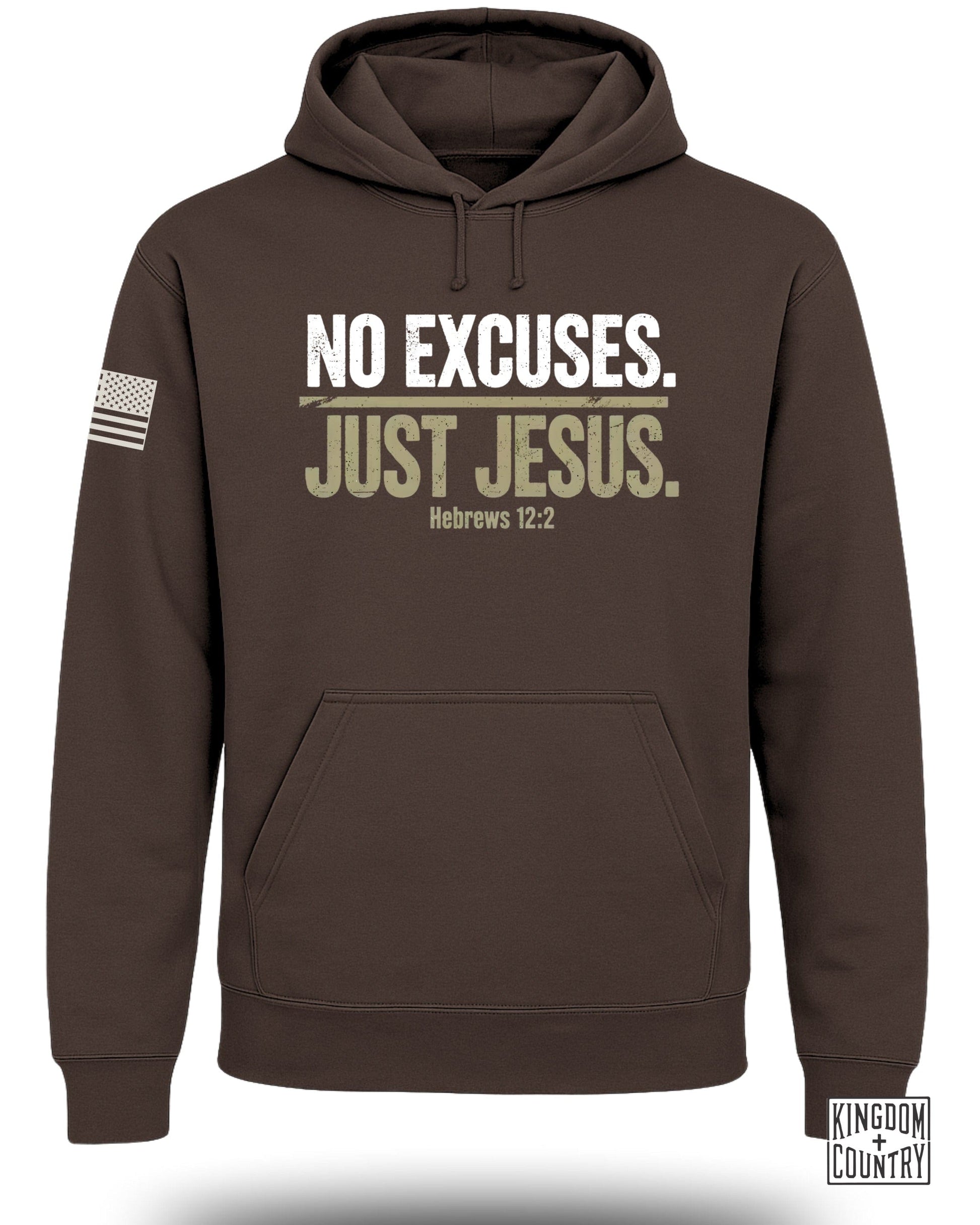 No Excuses Just Jesus Hebrews 12:2 Hoodie product