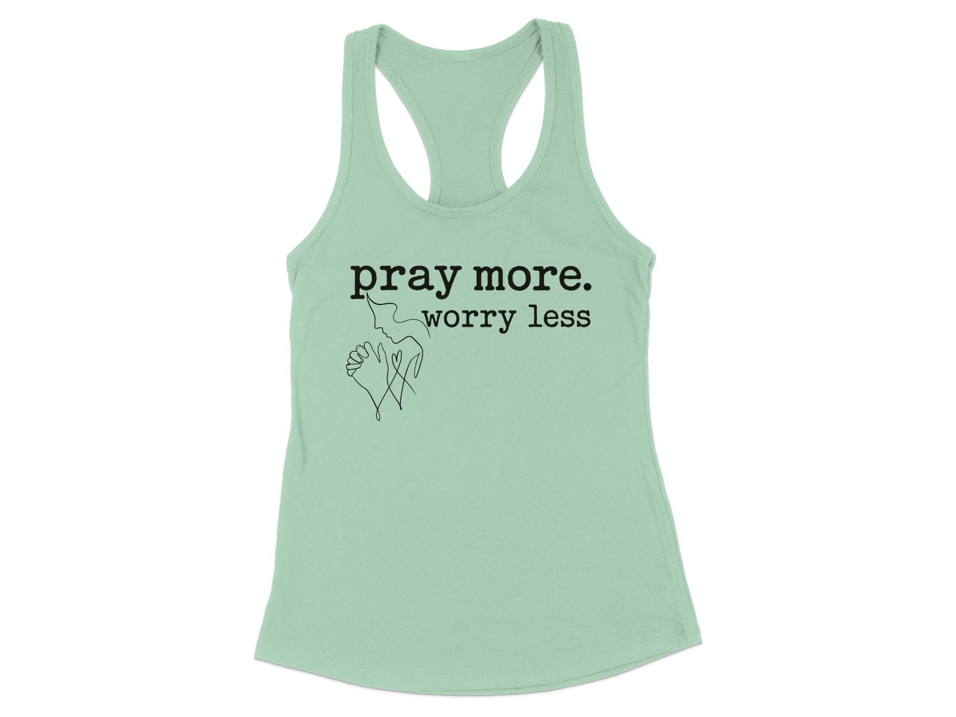 Pray More Worry Less Graphic Tank Top product type