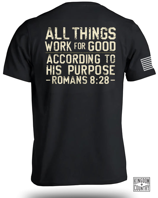All Things Work for Good Religious Scripture T-Shirt product