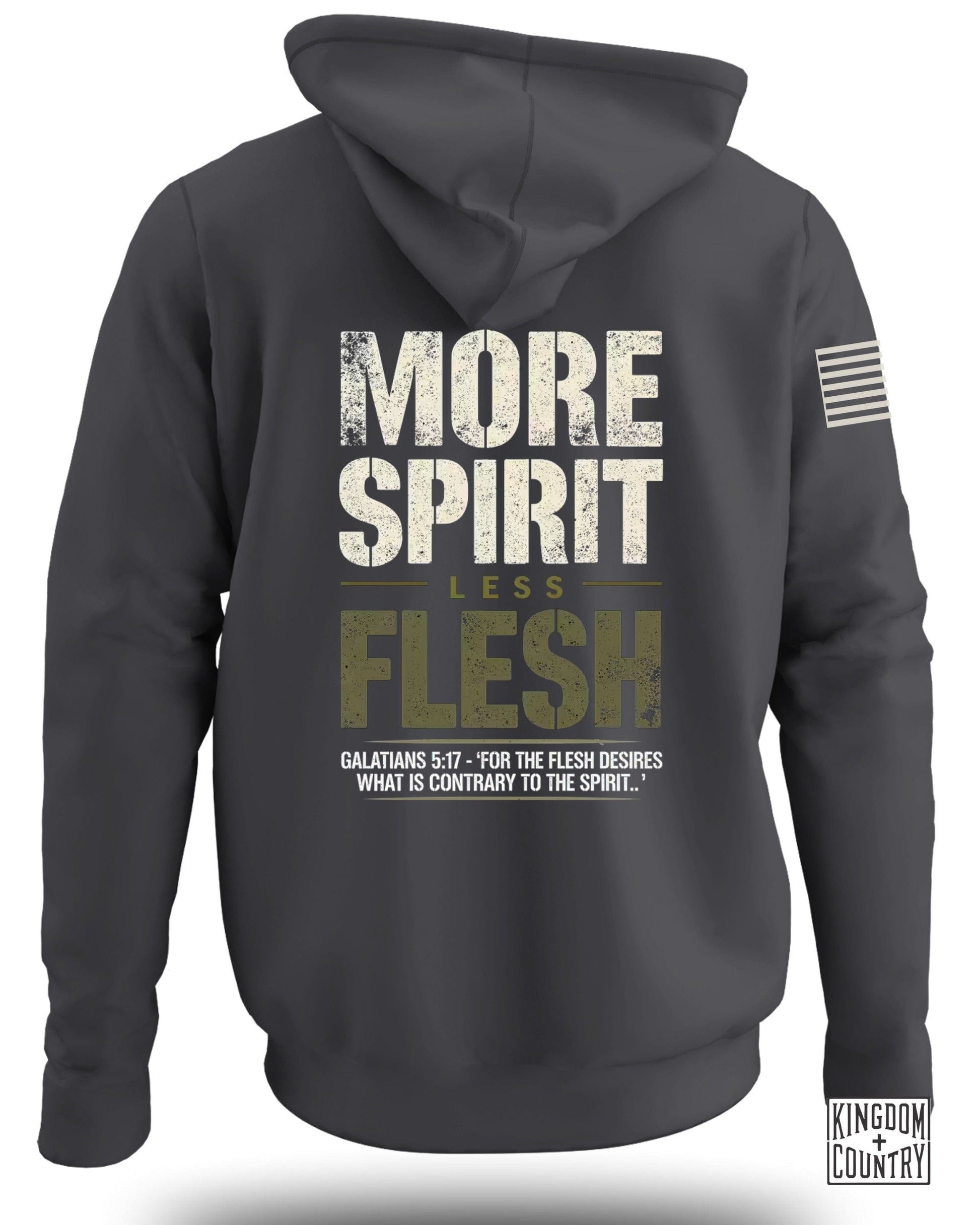 More Spirit Less Flesh Design Hoodie Product