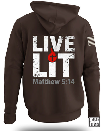 Live Lit Matthew 5:14 Inspiring Hoodie product type
