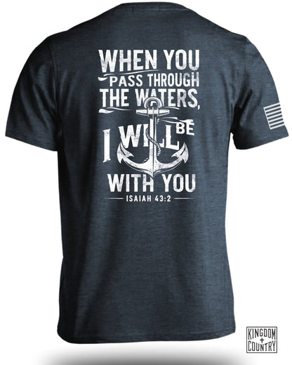 Inspirational Isaiah 43 2 Anchor Graphic T-shirt product