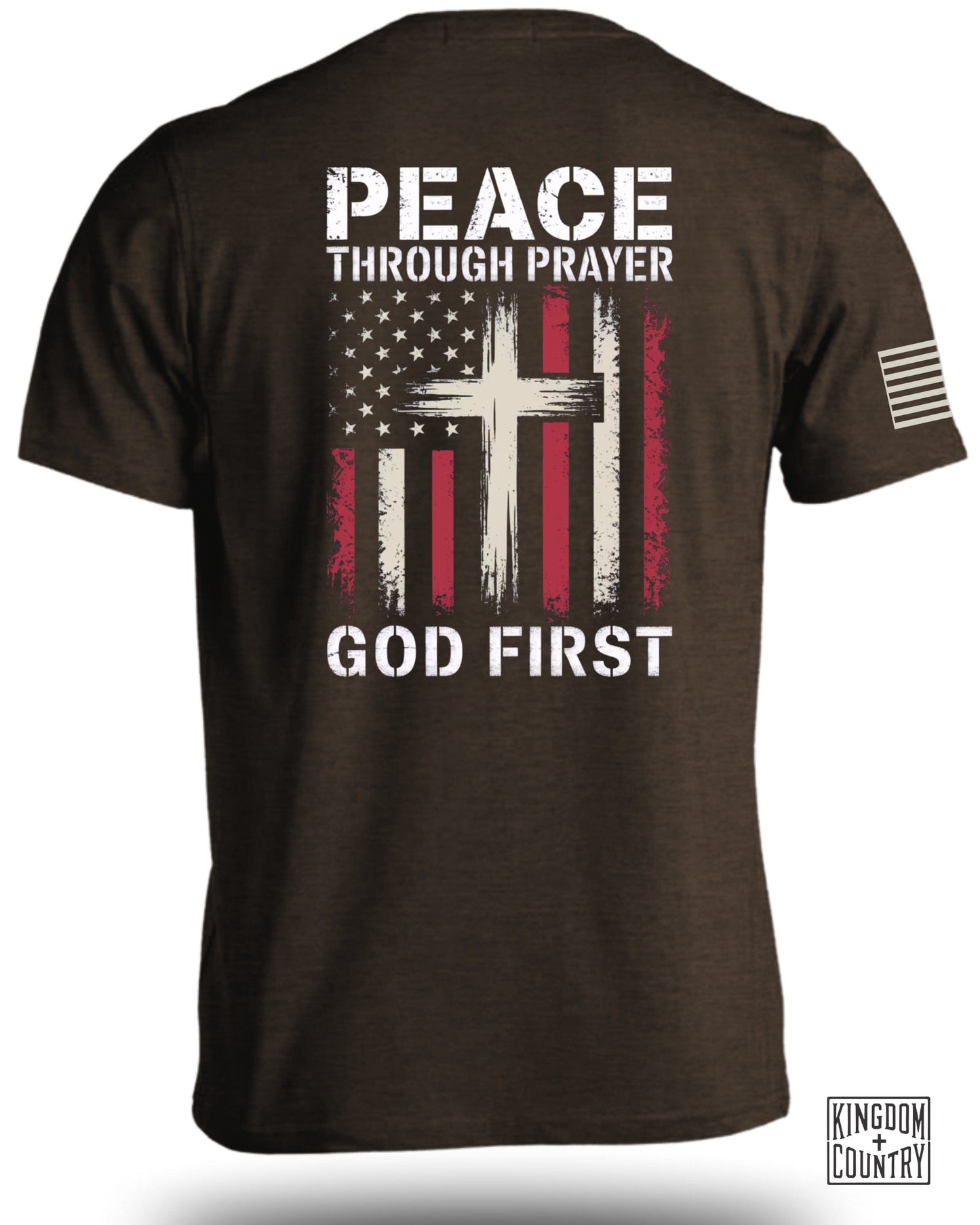 Peace Through Prayer God First T-Shirt product