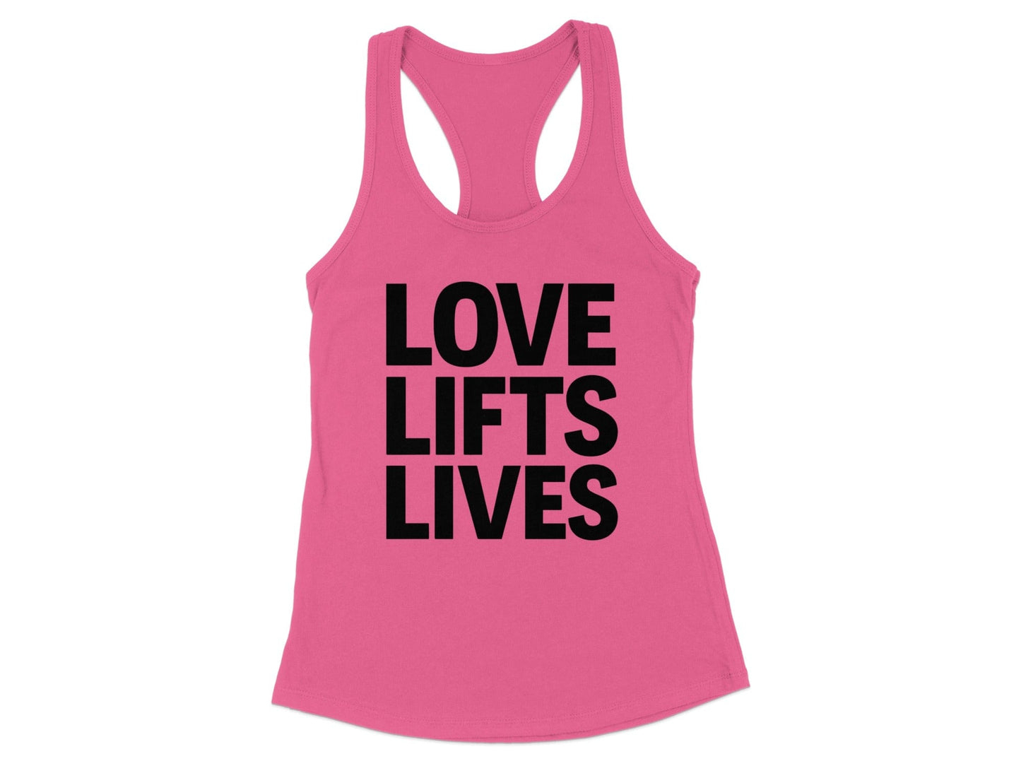 Love Lifts Lives Positive Message Tank Top product type