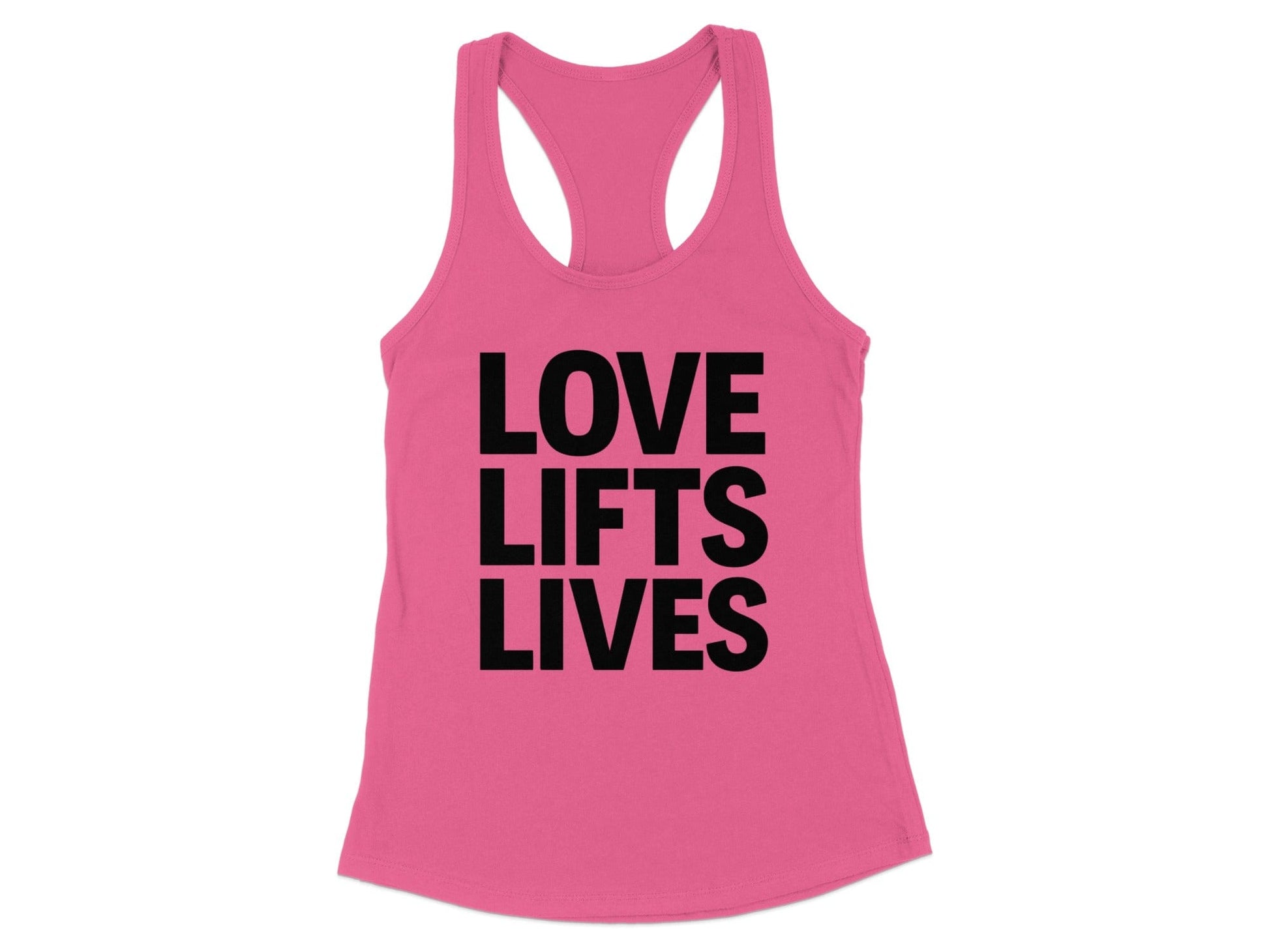 Love Lifts Lives Positive Message Tank Top product type