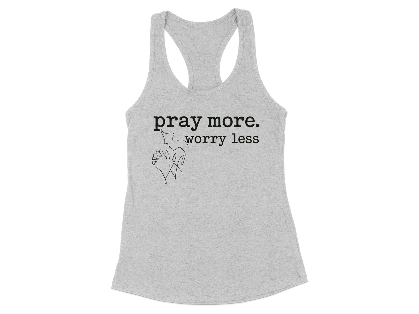 Pray More Worry Less Graphic Tank Top product