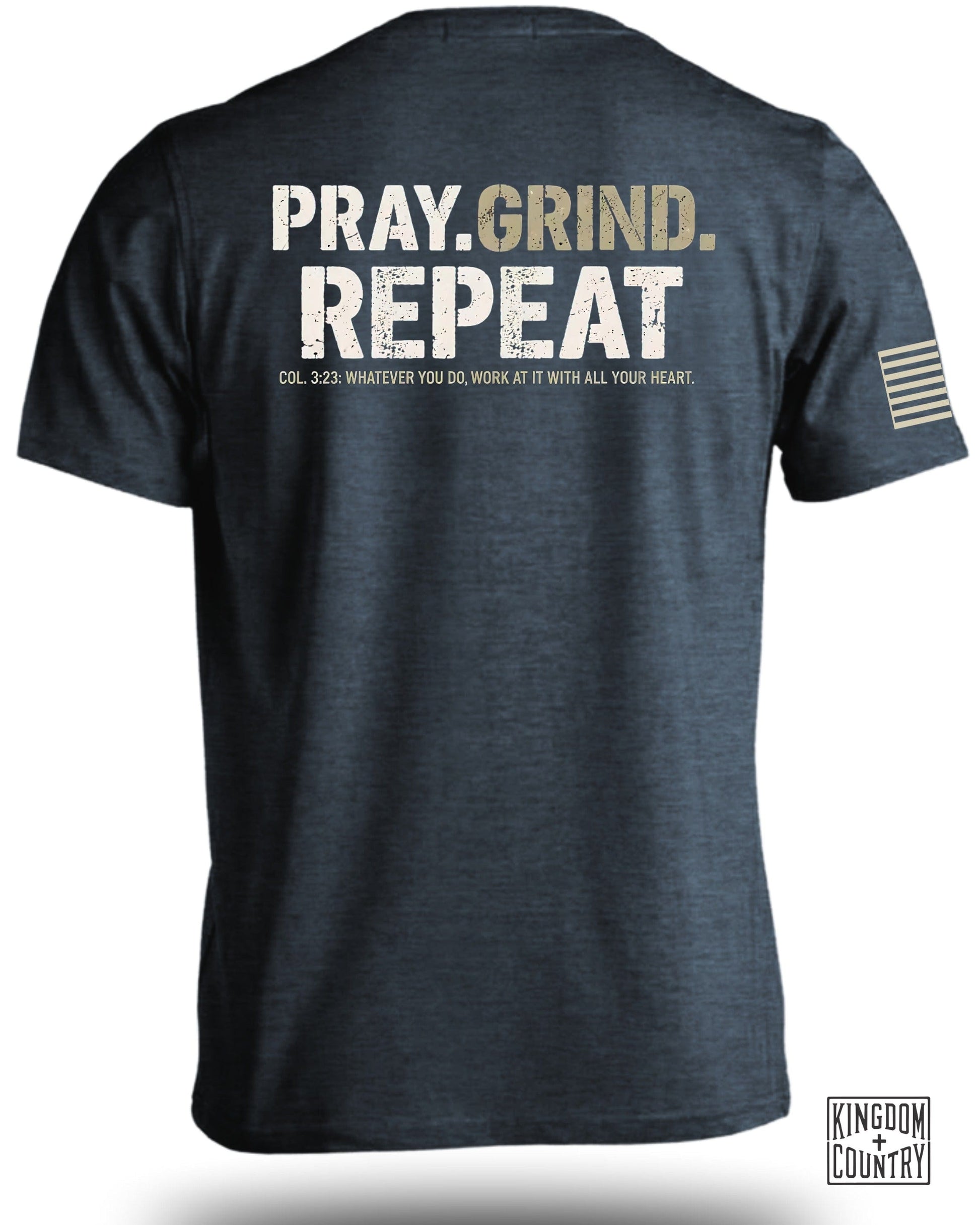Inspiring Pray Grind Repeat Motivational T-shirt product