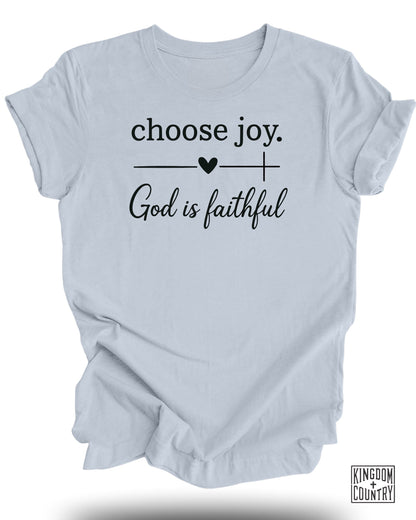 Choose Joy God is Faithful Graphic Tee product
