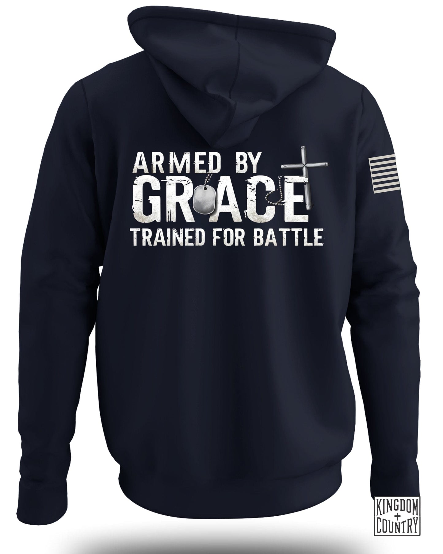 Armed by Grace Trained for Battle Hoodie product