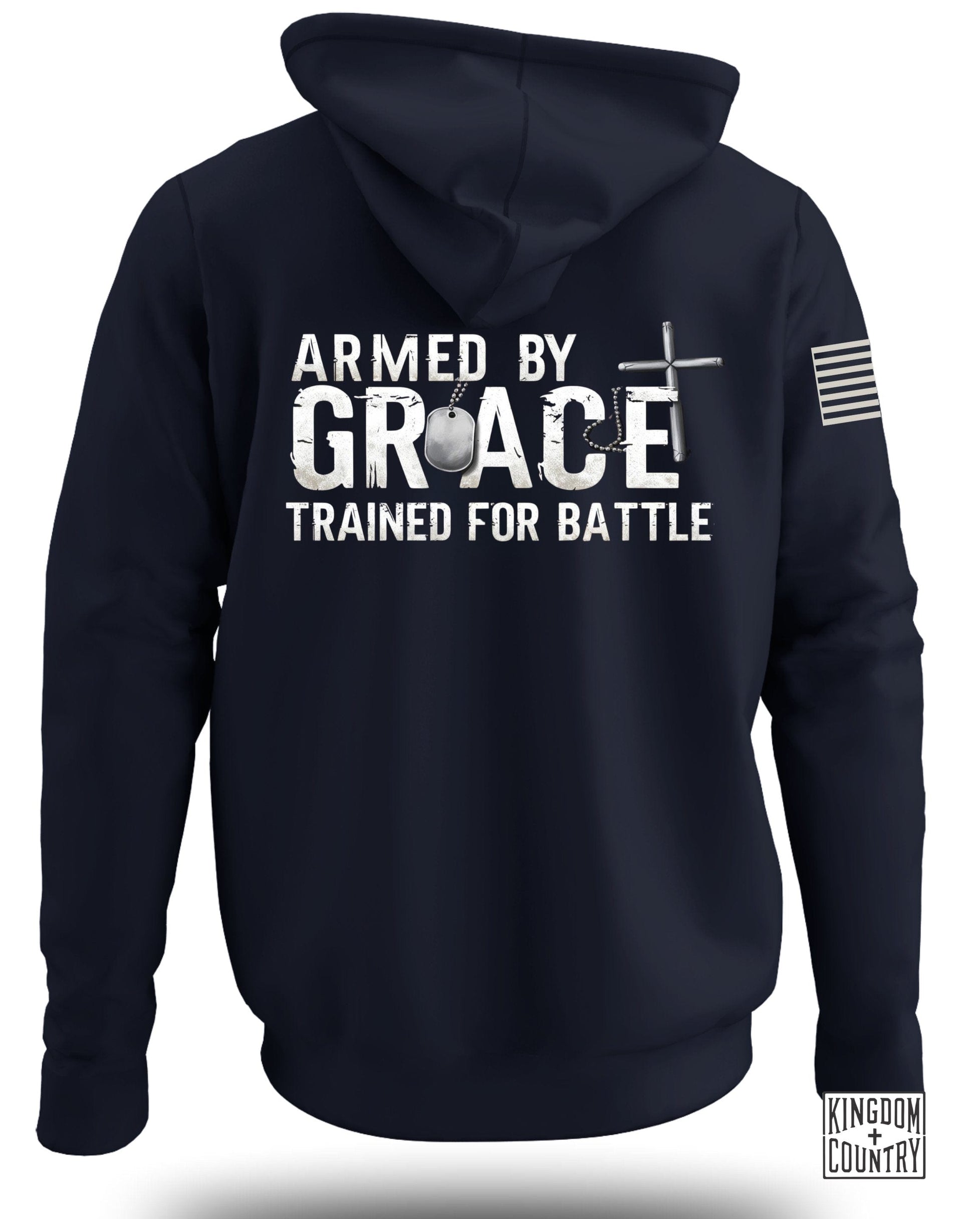 Armed by Grace Trained for Battle Hoodie product