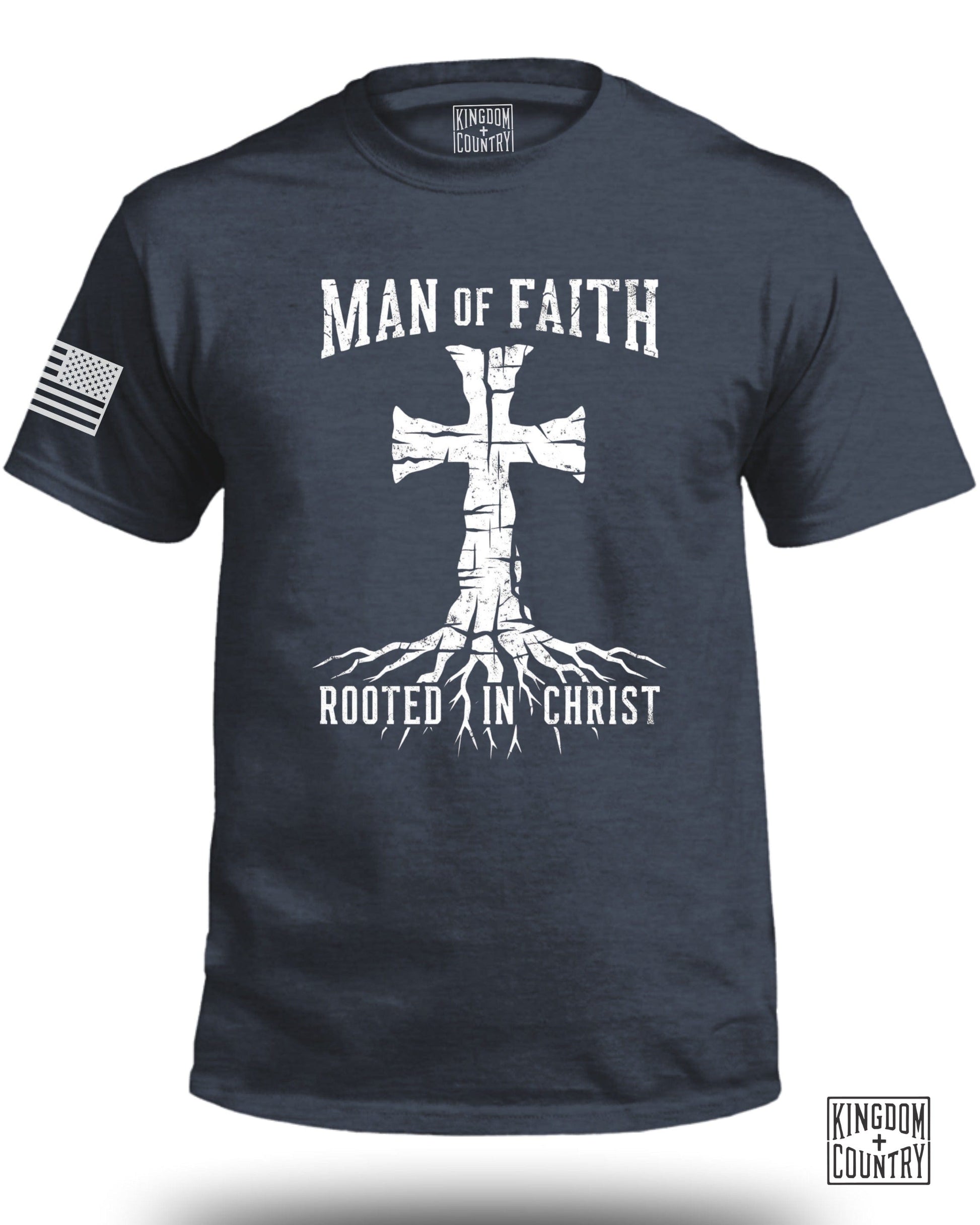 Man of Faith Rooted in Christ Graphic Tee product type