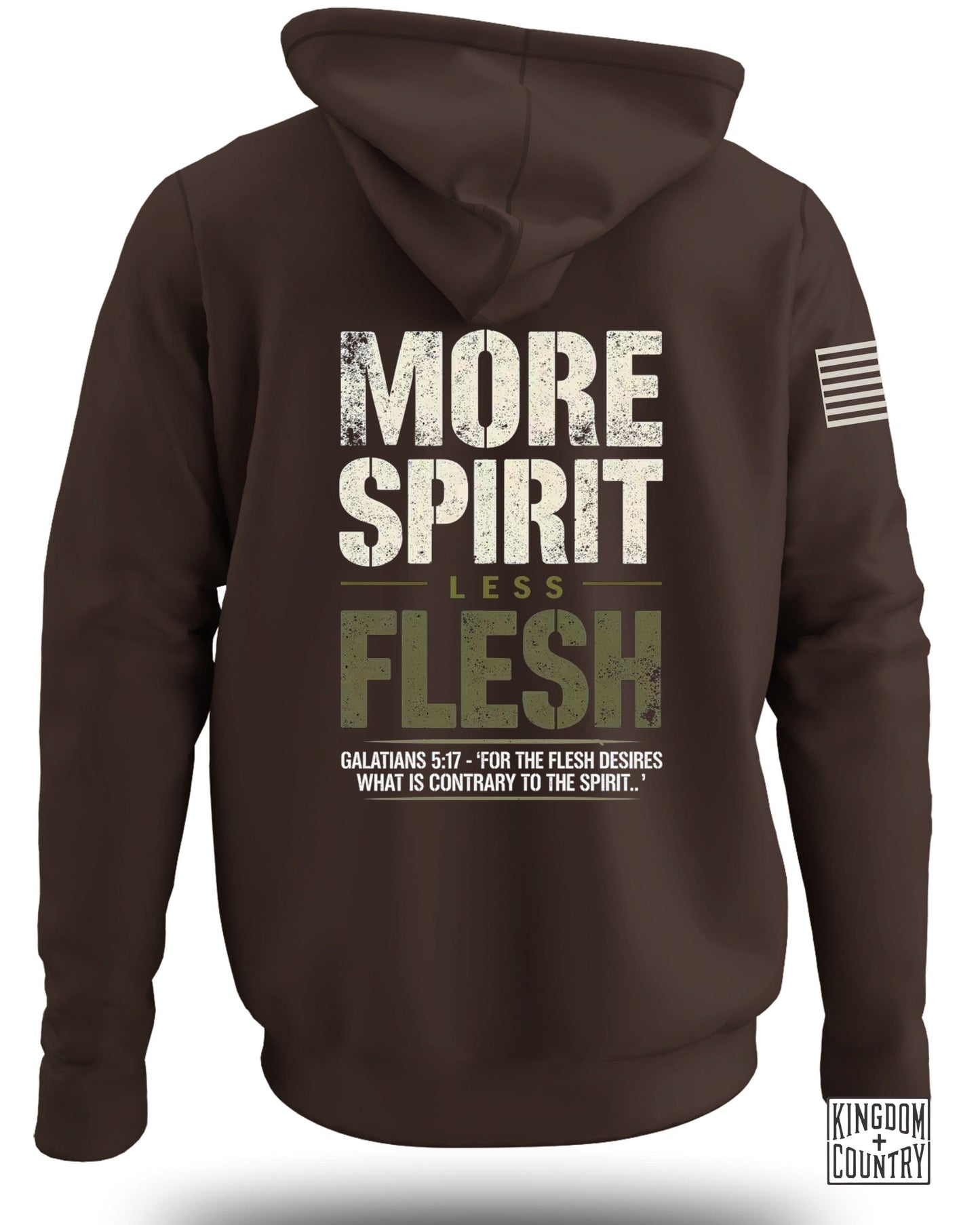 More Spirit Less Flesh Galatians 5:17 Hoodie product