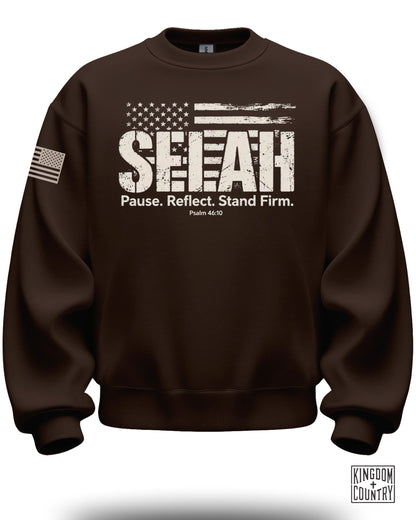 SELAH Pause Reflect Stand Firm Sweatshirt