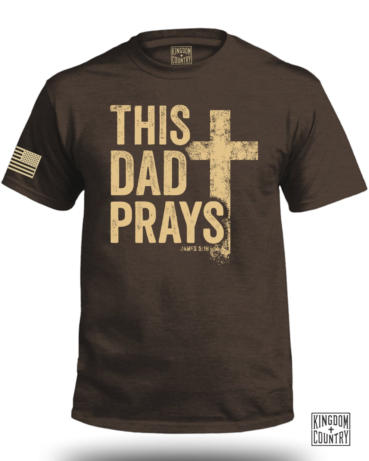 This Dad Prays Christian Themed T-Shirt product